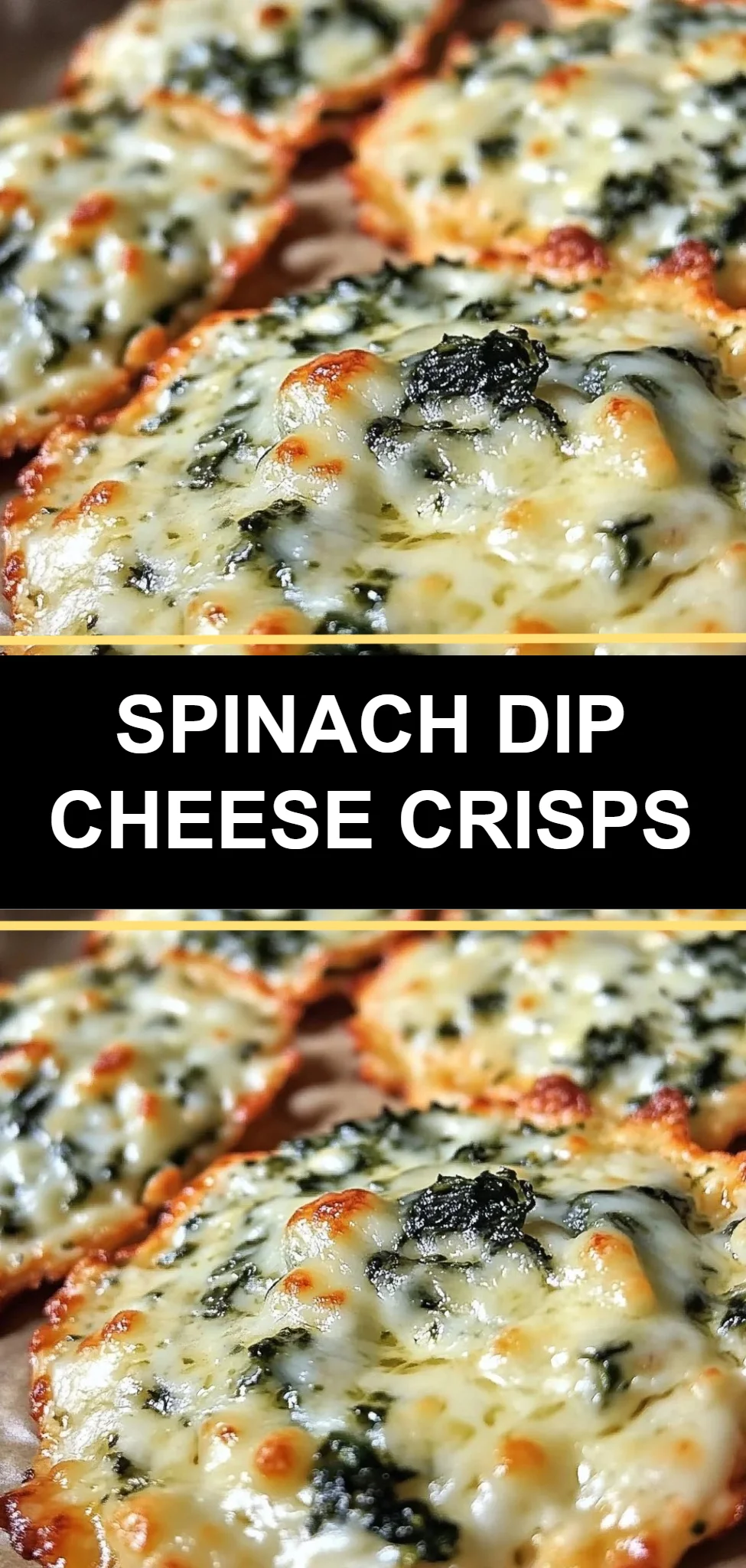 Spinach Dip Cheese Crisps