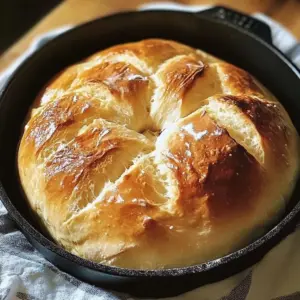 Homemade stovetop bread cooked on the stovetop without an oven.
