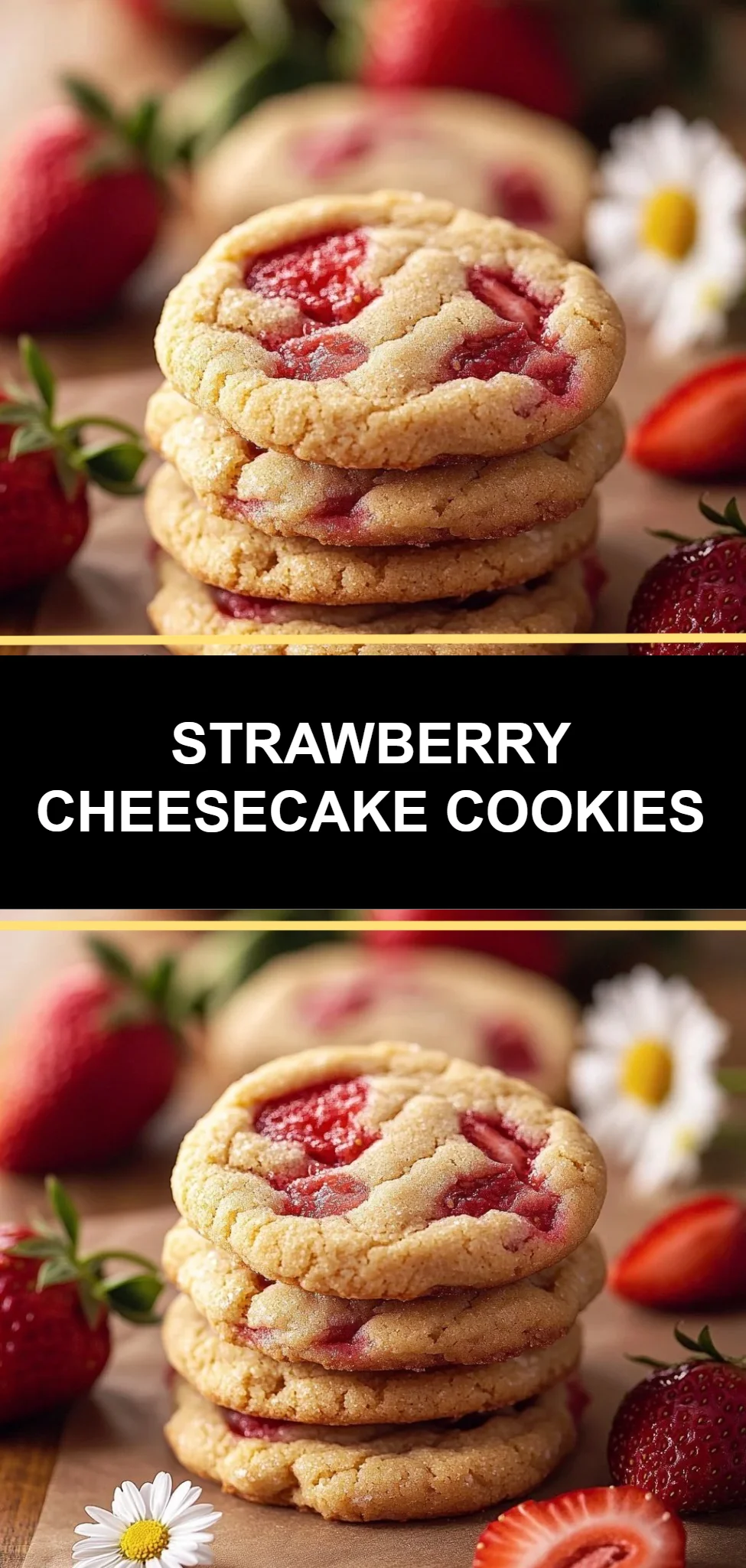 Strawberry Cheesecake Cookies