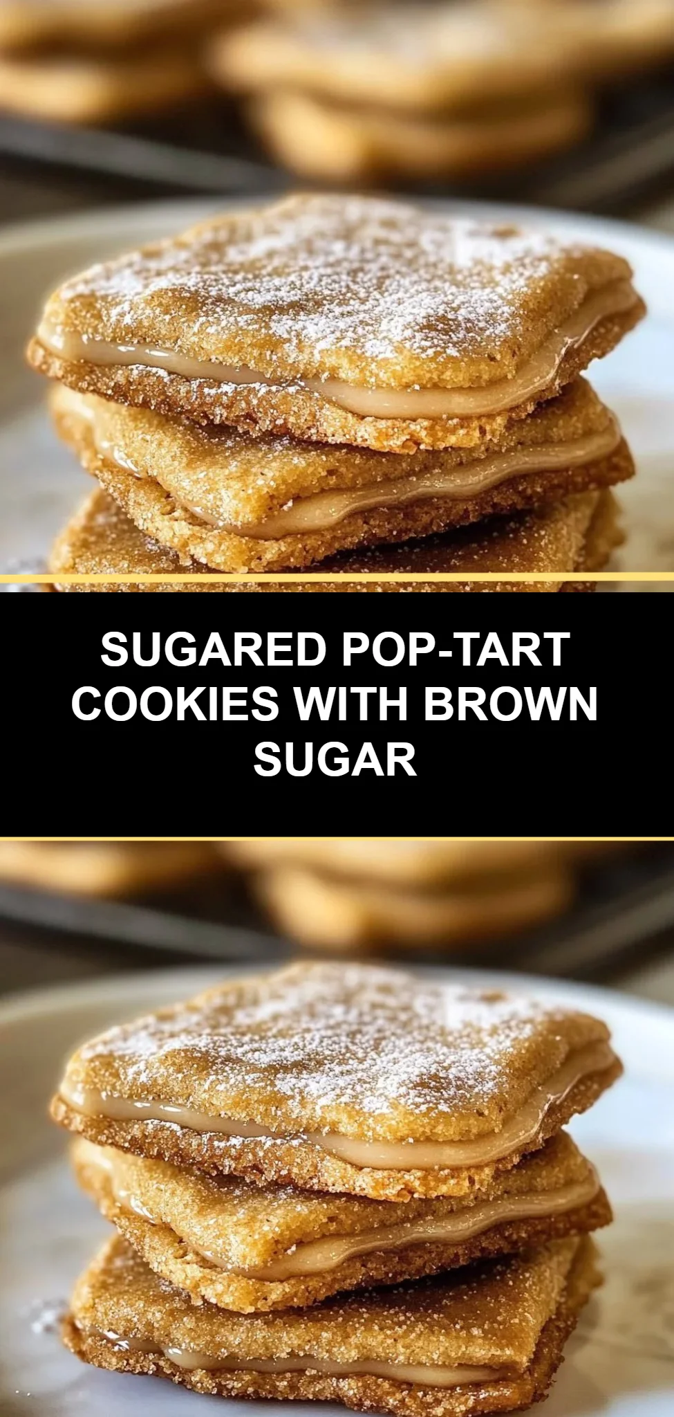 Sugared Pop-Tart Cookies with Brown Sugar