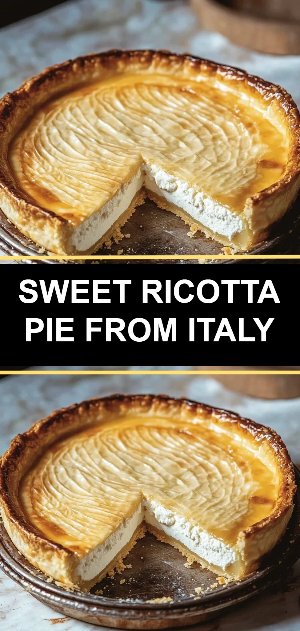 Sweet Ricotta Pie from Italy