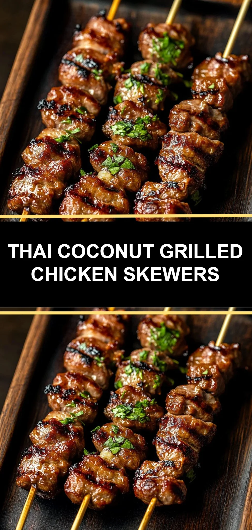 Thai Coconut Grilled Chicken Skewers