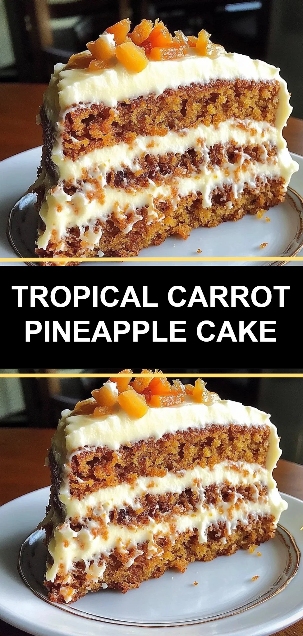 Tropical Carrot Pineapple Cake