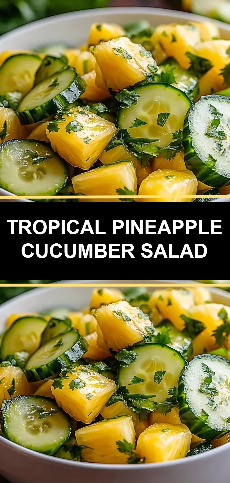 Tropical Pineapple Cucumber Salad