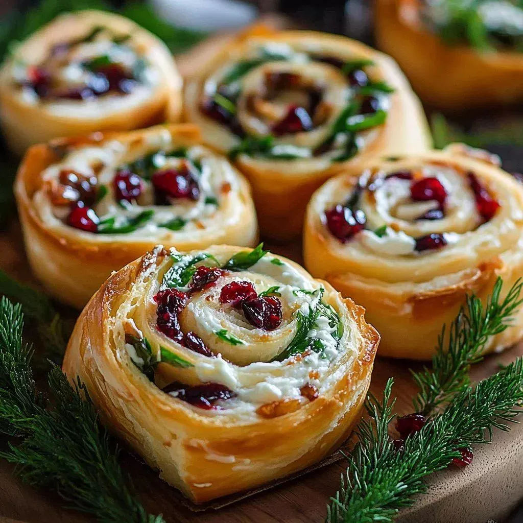 Turkey Cranberry Pinwheel Bites on a platter, perfect for party snacks