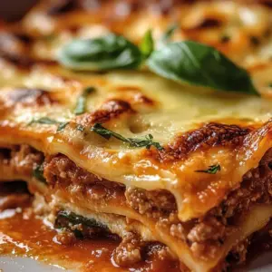 Healthy Turkey Zucchini Lasagna recipe with layers of turkey and zucchini