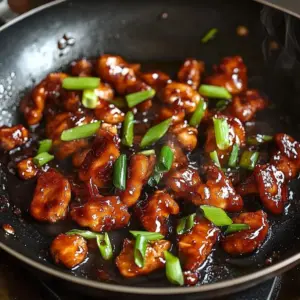 Delicious plate of twenty-minute Mongolian Chicken with vegetables and sauce