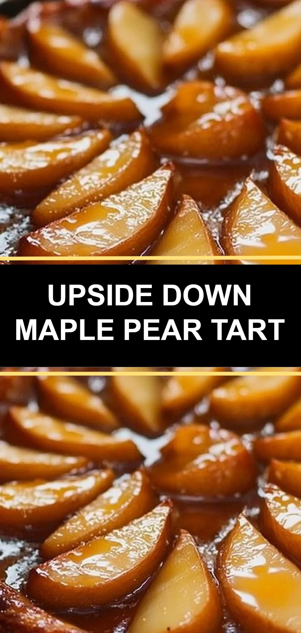 Upside Down Maple Pear Tart