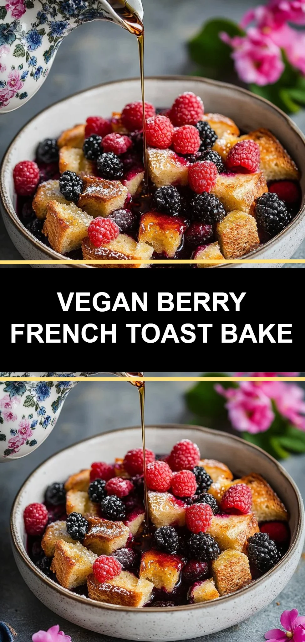 Vegan Berry French Toast Bake