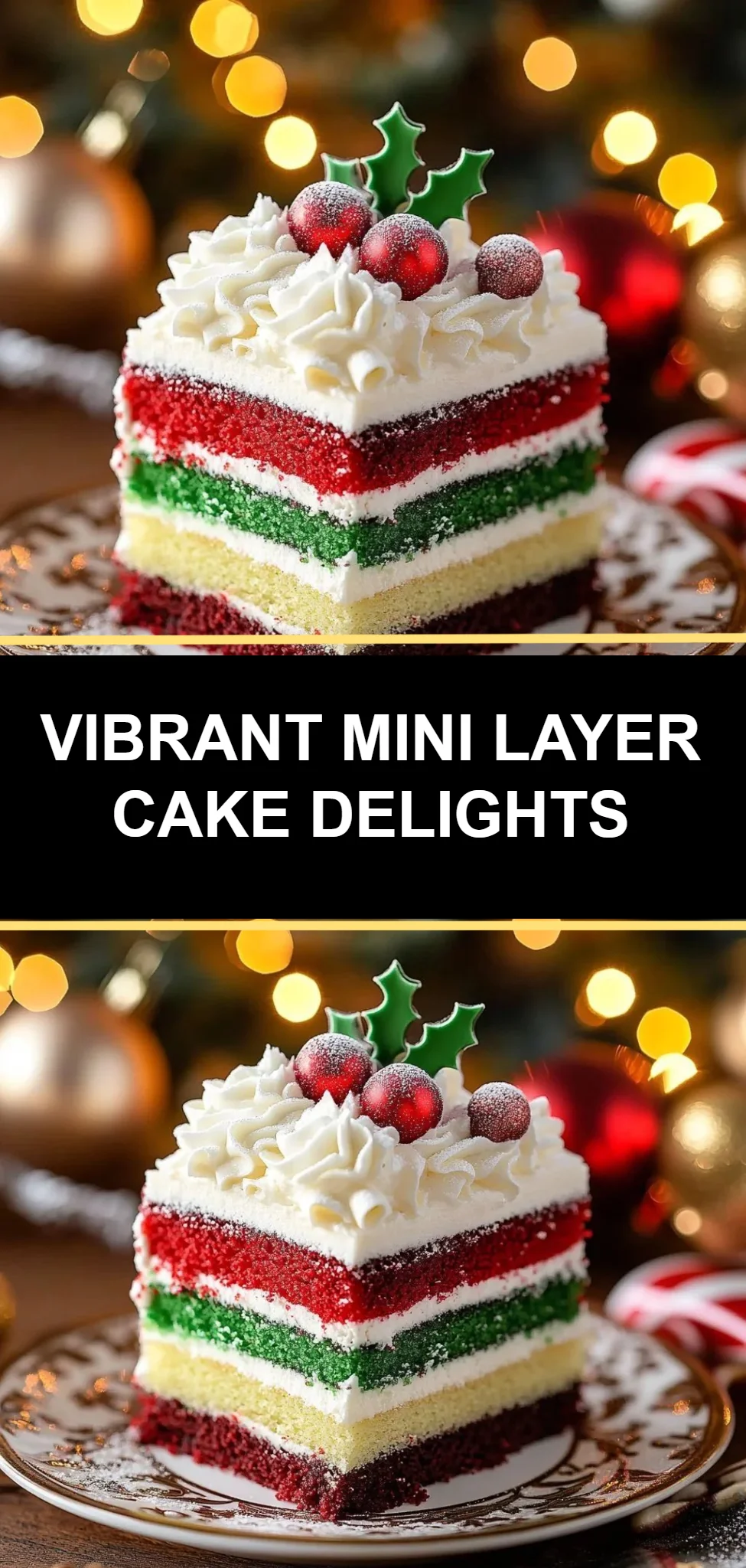 Vibrant Mini Layer Cake Delights