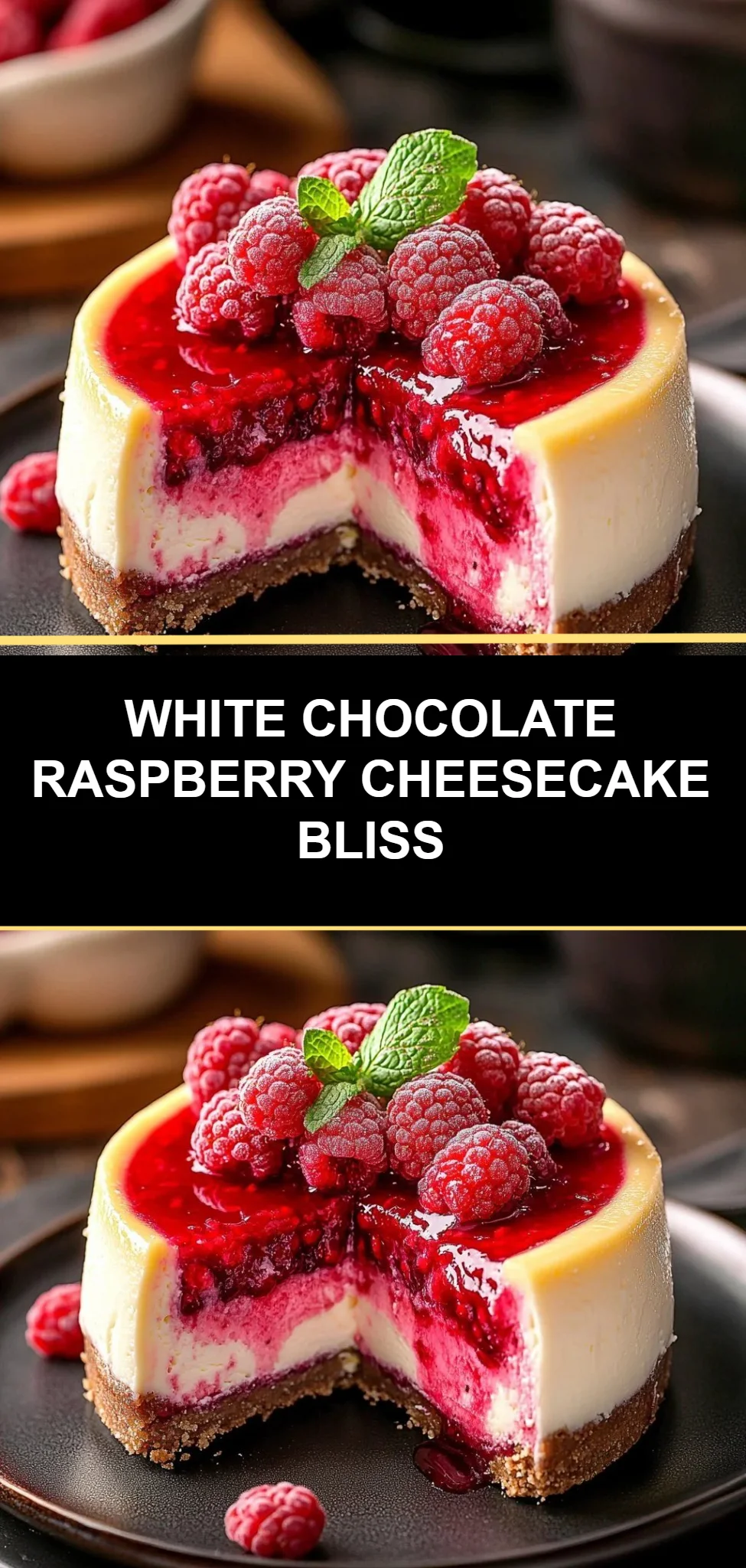 White Chocolate Raspberry Cheesecake Bliss