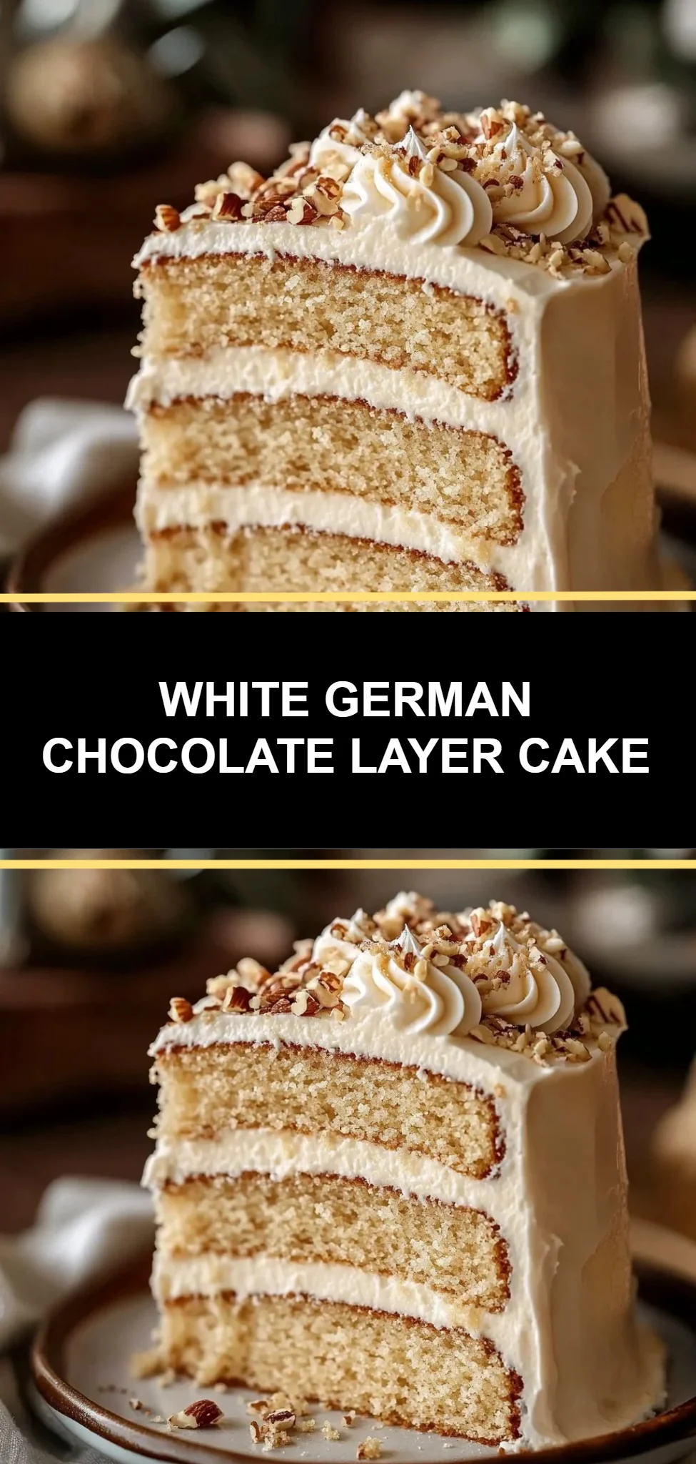 White German Chocolate Layer Cake