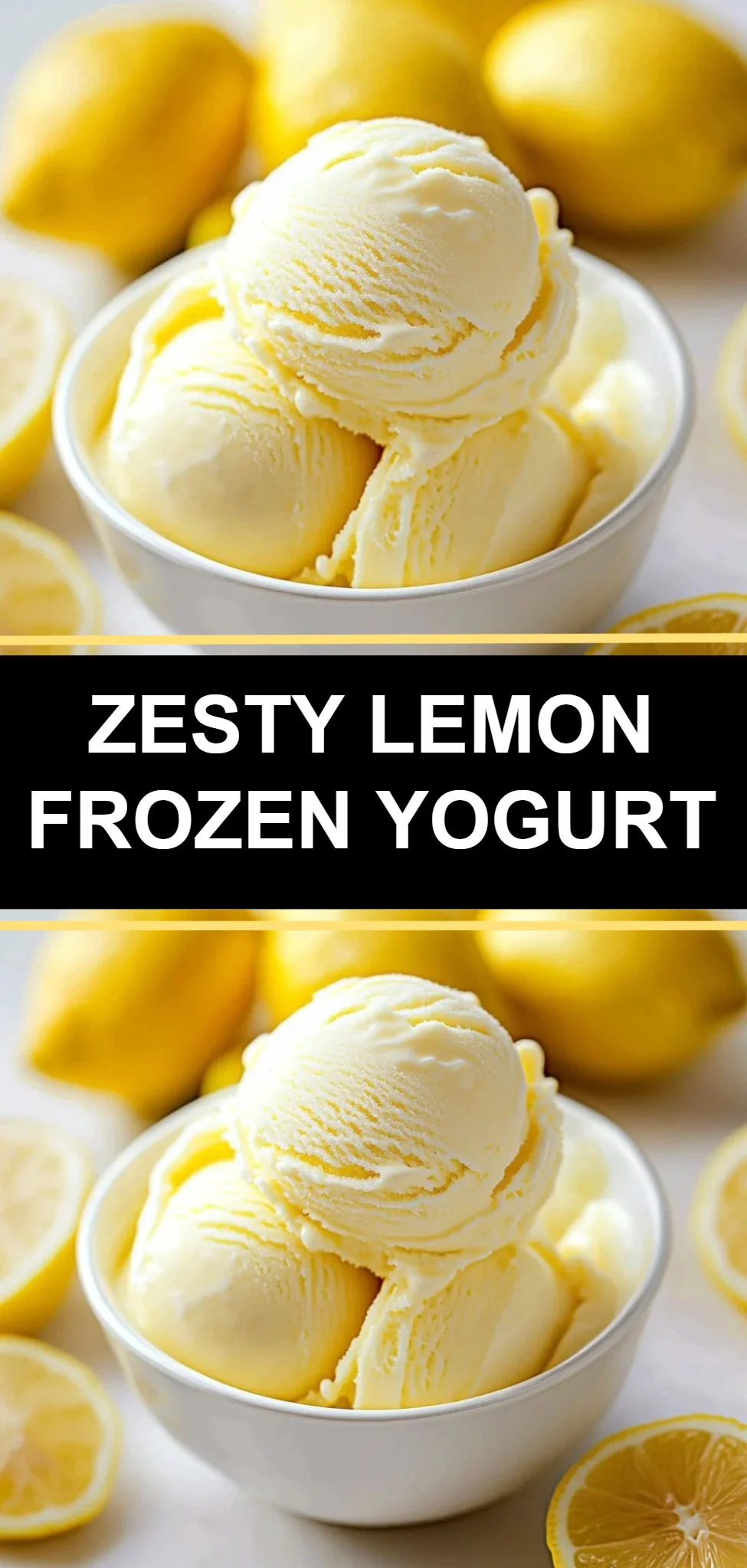 Zesty Lemon Frozen Yogurt