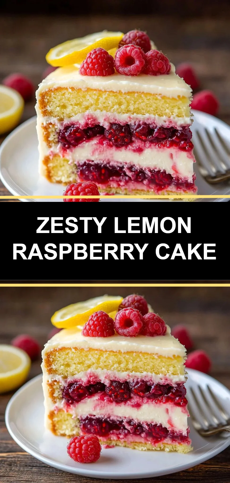Zesty Lemon Raspberry Cake